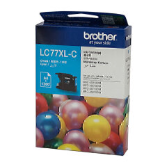 Brother LC77XLC Cyan High Yield Ink Cartridge Image