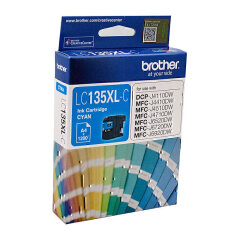Brother LC135XLC Cyan High Yield Ink Cartridge Image